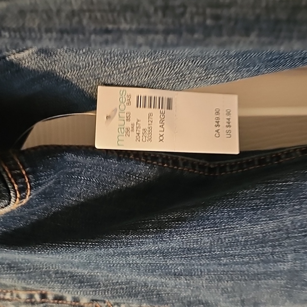 NWT Maurice's denim Button Down Jacket, XXL - Picture 4 of 9